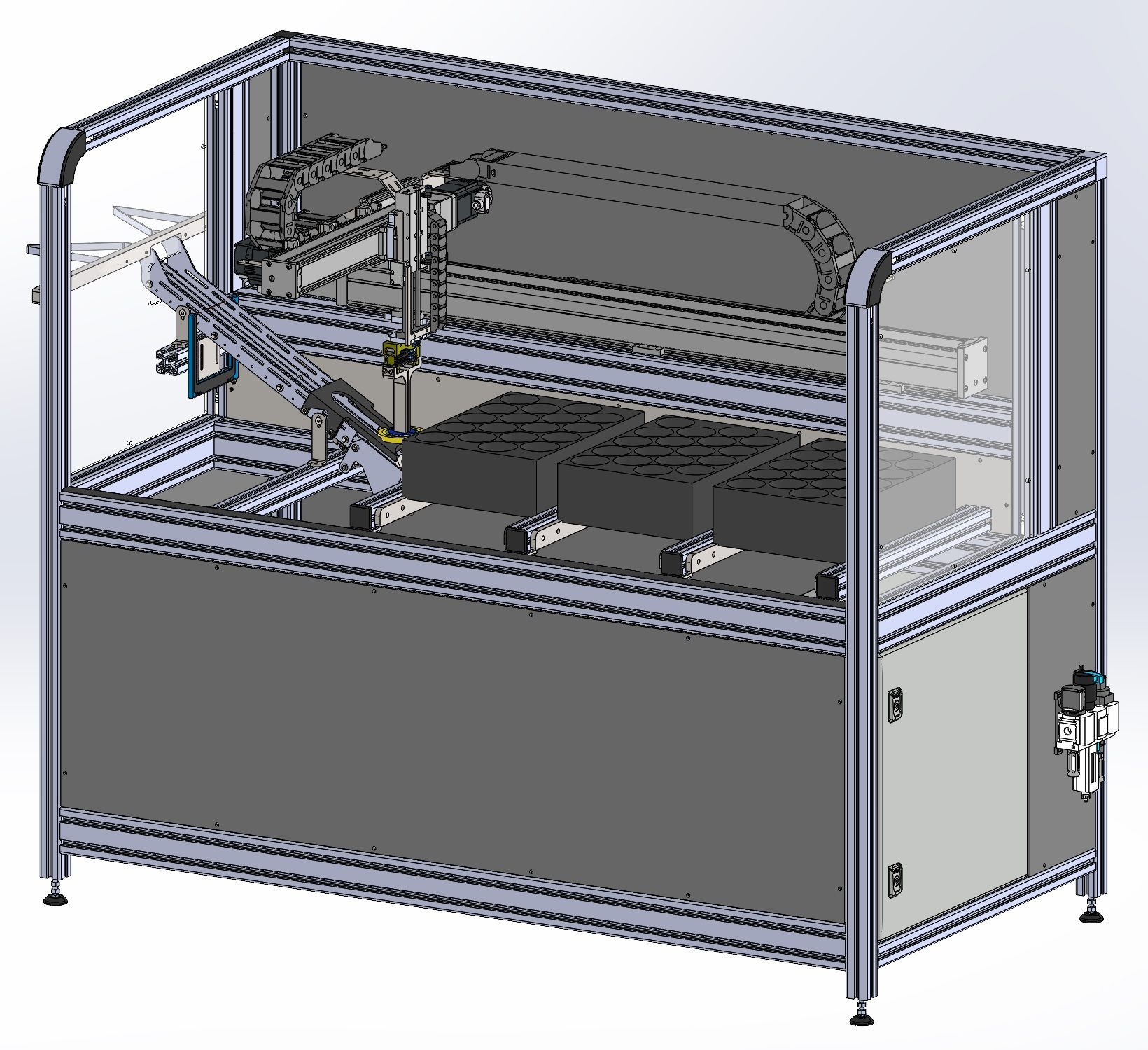 CAD-Gesamtansicht des Magazinierers